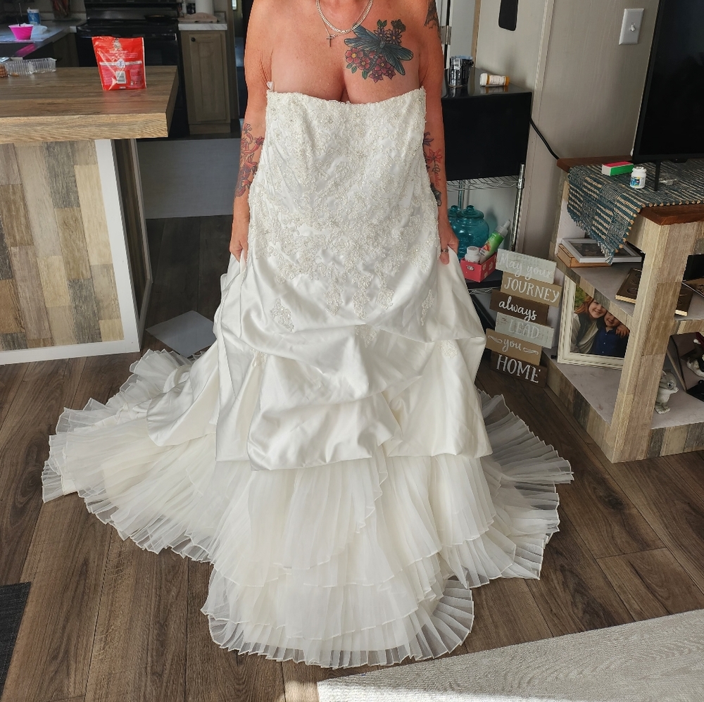 Beautiful plus sized wedding dress